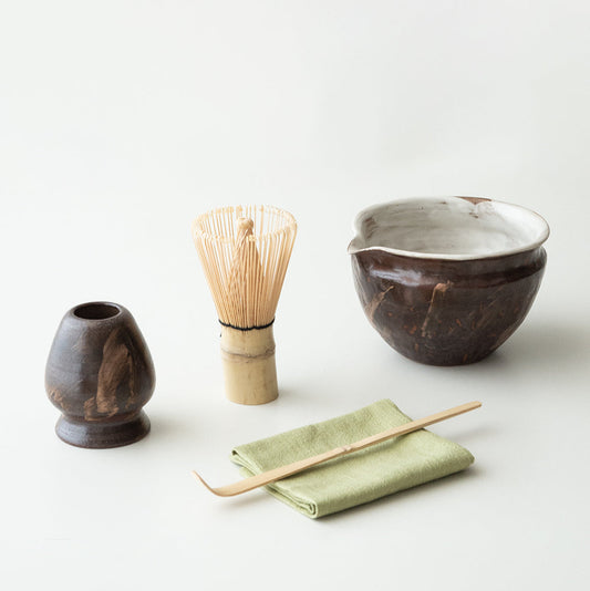 Complete Matcha Tea Set with Whisk, Scoop & Bowl