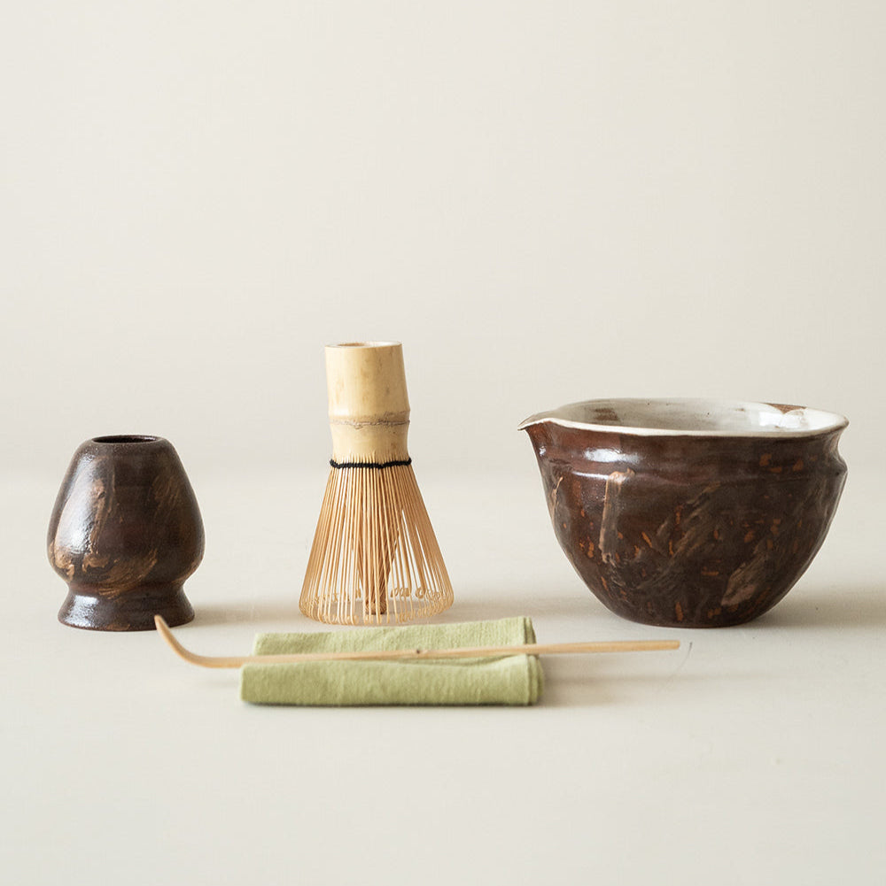 Complete Matcha Tea Set with Whisk, Scoop & Bowl