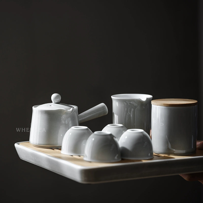 Ash Series Ceramic Small Tea Tray