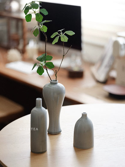 Ash Series Ceramic Small Flower Vase