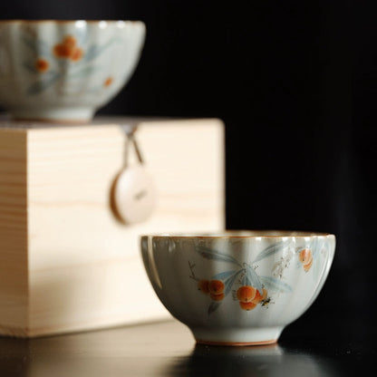 Tasse à thé en céramique bleu ciel Ru