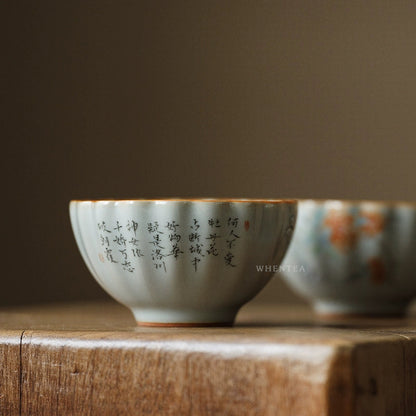 Tasse à thé en céramique bleu ciel Ru