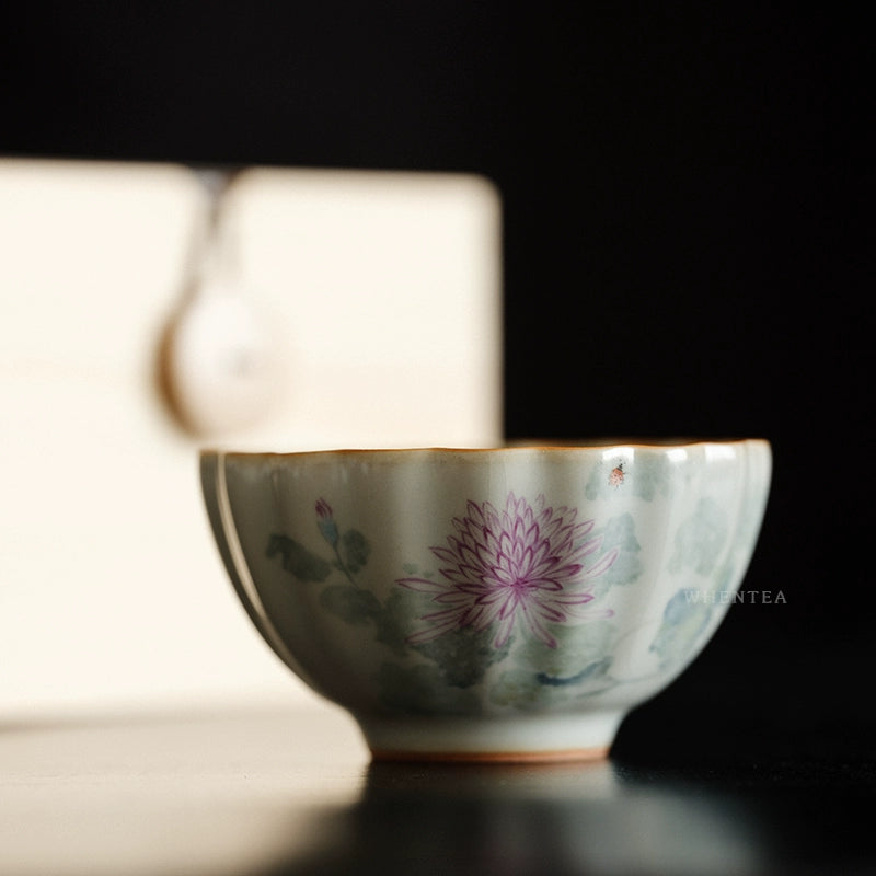 Tasse à thé en céramique bleu ciel Ru