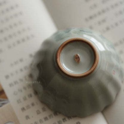 Tasse à thé en céramique bleu ciel Ru