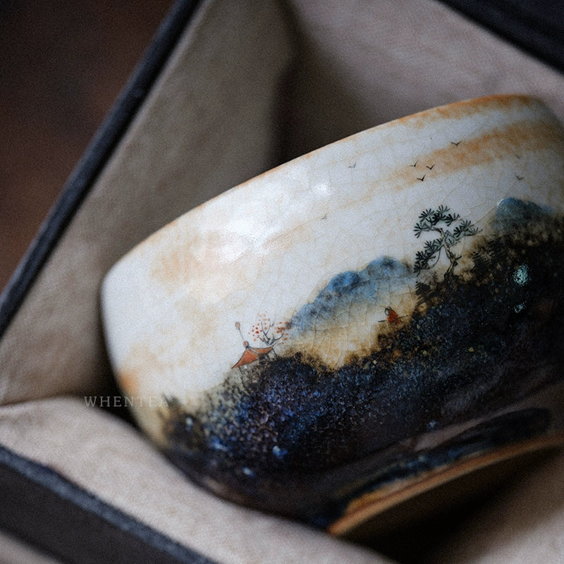 Fire-Burnt Clouds Design waste bowl