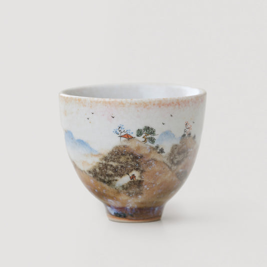 Fire-Burnt Clouds Design Tea Cup